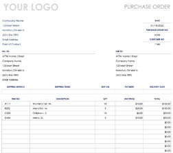 Templat Formulir Pesanan Excel oleh ExcelTemplates