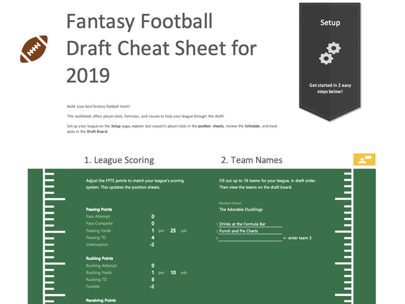 Fantasy Football Template ExcelTemplate