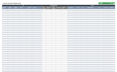 Sales Lead Tracking Spreadsheet | ExcelTemplate